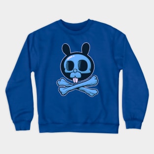 The Cute Bunny of Death (Blue) Crewneck Sweatshirt